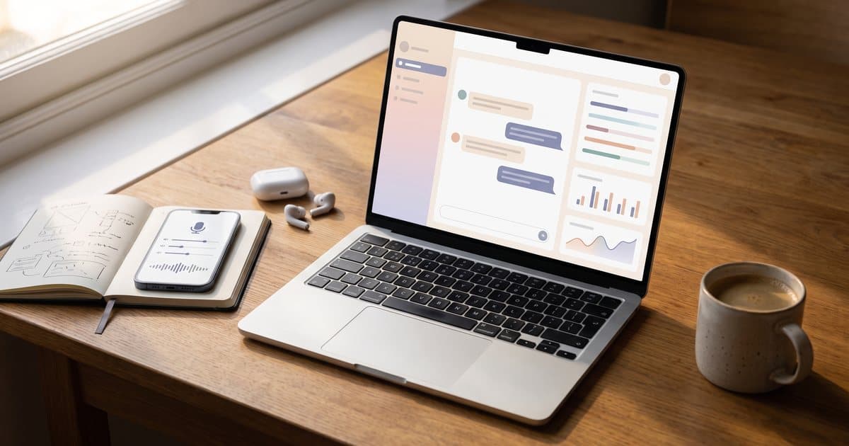 AI tools on a laptop and phone for UK entrepreneurs