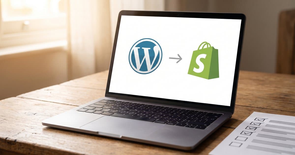 Moving a website from WordPress to Shopify